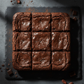 Chocolate Brownie Tray - 9 pieces made with Belgian chocolate